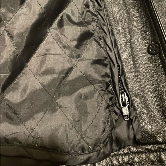 Black Leather Jacket Womens size L - Picture 10 of 10